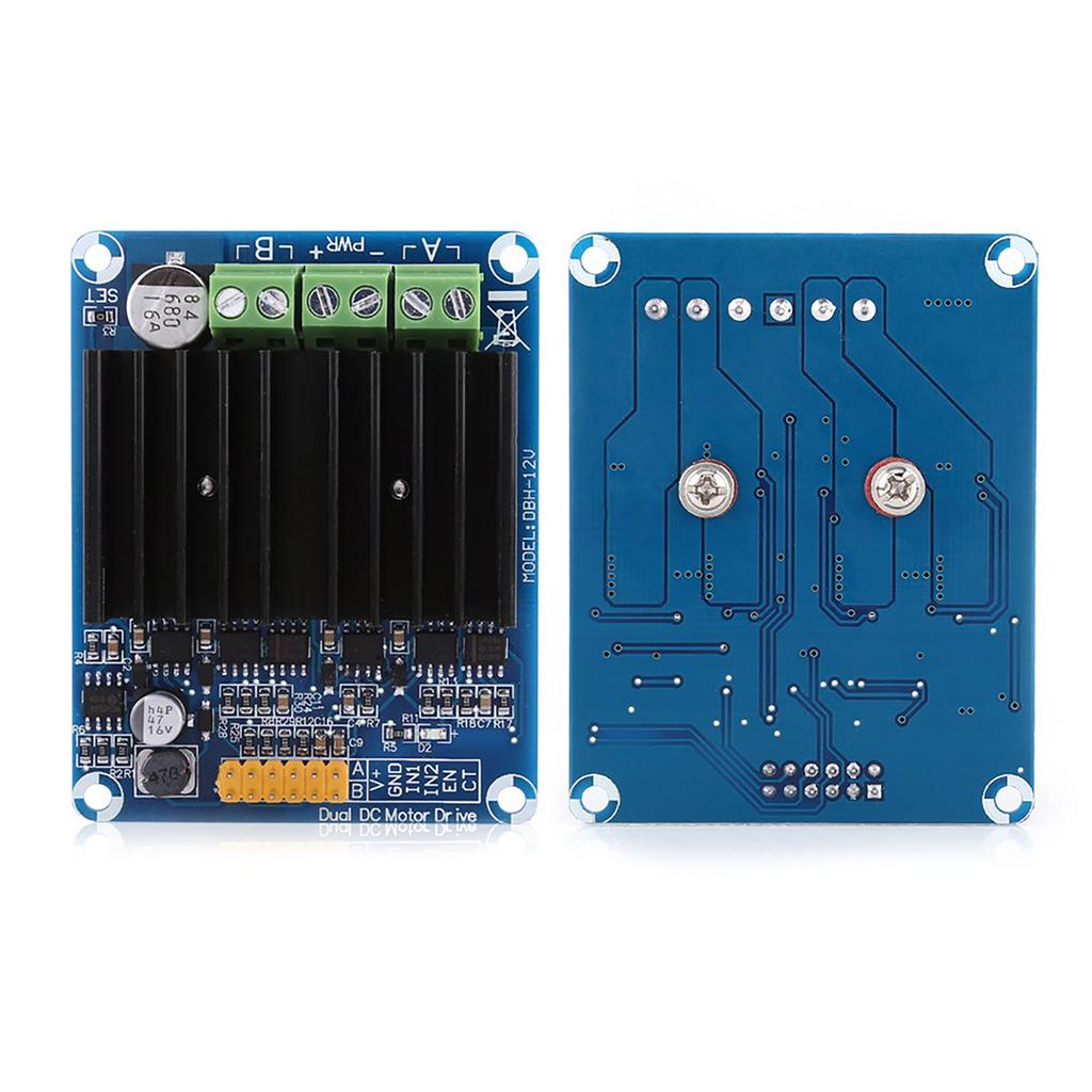 1 шт. DC5 12V 0A 30A Двухканальный H-мостовой модуль платы драйвера двигателя