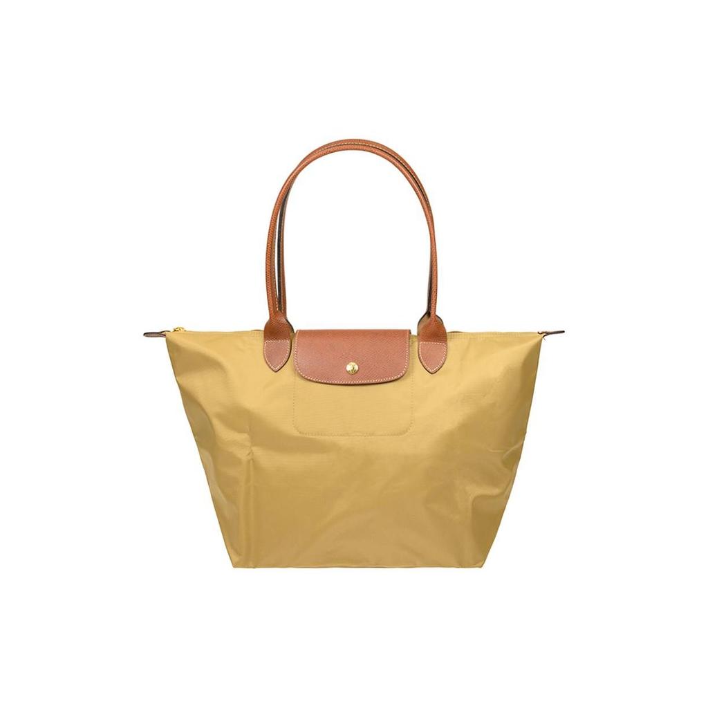 Longchamp Le Pliage 31 Застежка на кнопку-молнию Переработанный холст с кожаной отделкой Сумка-тоут Сумка для покупок Сумка-пельмень Ручная сумка на плечо Большая 1899089526