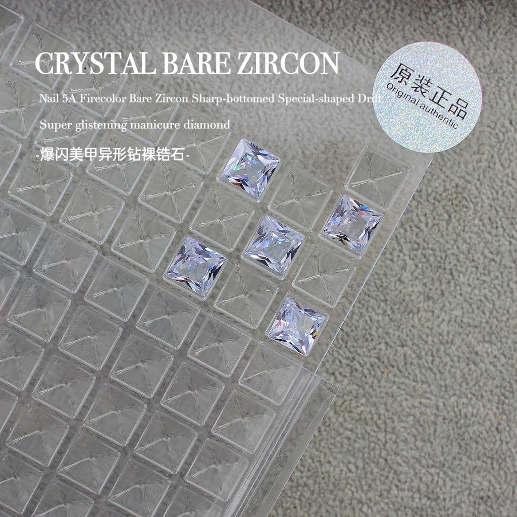 Вспышка Мини Маленький Голый Цирконий Кончик Нижний Куча Бриллиантовый Инопланетный Камень Сахарный Голубиный Яйцо Капля Воды Дизайн Ногтей Конский Глаз Украшения Для Ногтей