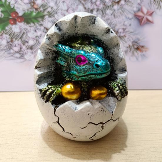 Яйцо динозавра Yousheng, смоляное украшение, настольная фигурка детеныша динозавра в яйце, мини-динозавр, украшение для цветочного горшка, подарок для любителей динозавров