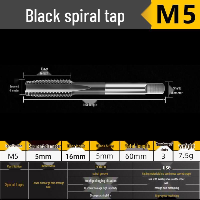 Серебряная спиральная и остроконечная метчиковая фреза M35 с высоким содержанием кобальта и титановым покрытием