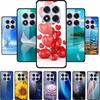 Закаленное Стекло Чехол Для Redmi Note 14 Pro Coque 14Pro Цветы Чехлы Для Телефона Для Xiaomi Redmi Note14 Pro Жесткий Задний Чехол Funda