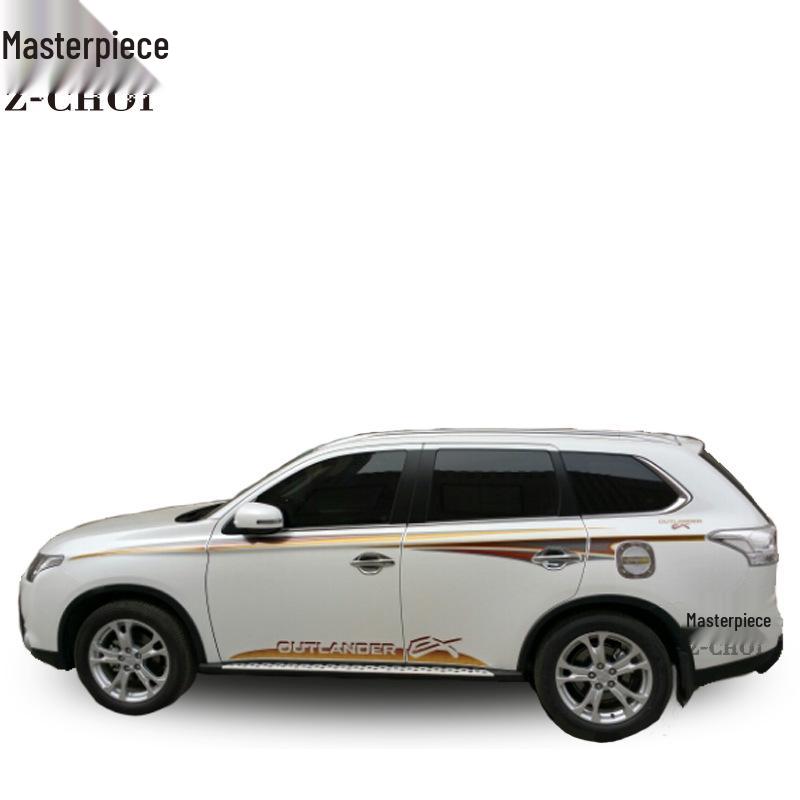08-20 Pajero Sport Наклейки на кузов (полосы)