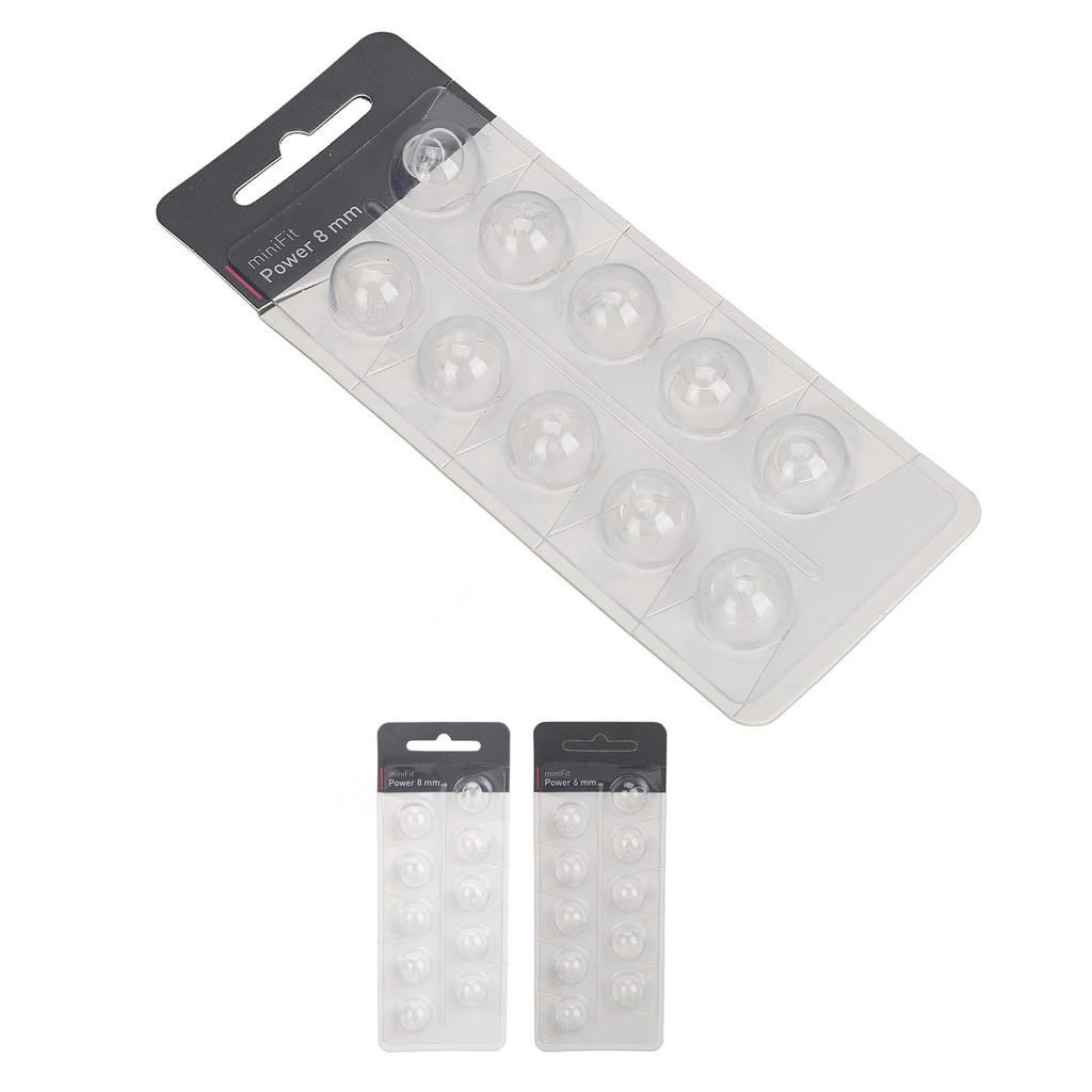 10PCS Hearing Ear Tips Higher Transparency Layer Closed Comfortable Anti Static Sound Aid Domes