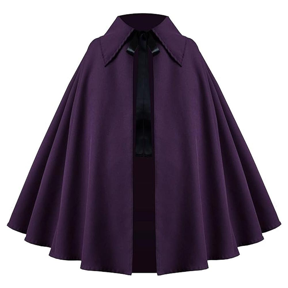 Short Cape Cosplay Set Multicolor Retro Lapel Shawl Halloween Comic Con Role Play Costume