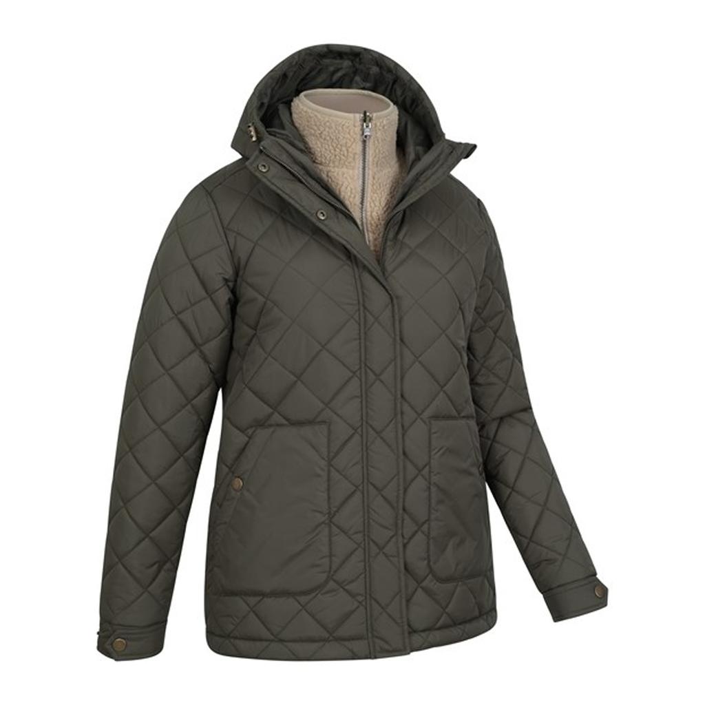 Mountain Warehouse Женская/Дамская стеганая куртка 3-в-1 Nebraskan Borg