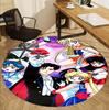 Sailor Moon Pattern Round Rug, Indoor/Outdoor Mat, for Picnic, Gameroom, Bedroom, Office, Living Room, Home Decor Carpet, Birthday Gift