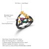 Italian Craft Designer Retro Style Ring Natural Style Bird Design S925 Silver Natural Rose Pomegranate Ring