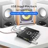 Аудиоусилитель 2.1 Канал Bluetooth 5.0 Модуль Аудиоусилителя Поддержка USB AUX Порта 160 Вт*2 HiFi Защита Вентилятор Совместим с TDA7498E ZK-HT21