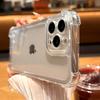 Luxury Shockproof Transparent Case For iPhone 17 16 15 14 13 12 11 Pro Max X Xs XR Max 7 8 Plus SE Clear Soft Bumper Cases Cover