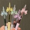1 Pc Chic Sweet Gel Pen for Student Creative Design Cute Bow Stationery Gel Pen 0.5mm Black Ink Pen for School Writing