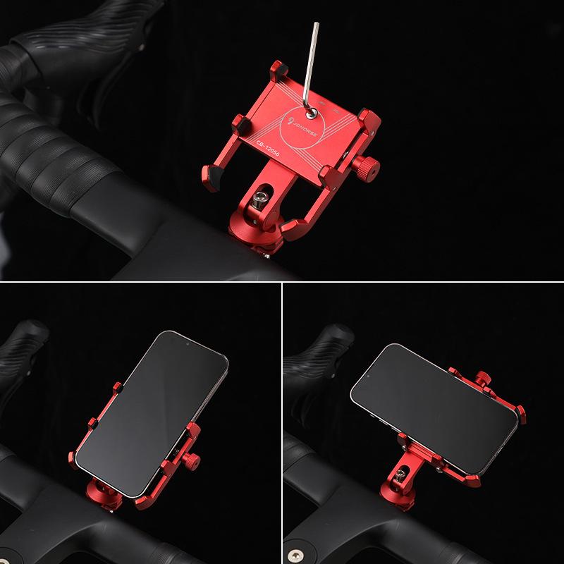 Аэро Интегрированный Руль для Шоссейного Велосипеда с Алюминиевым Креплением Двойного Назначения для Телефона, Фонаря и Камеры