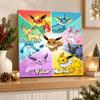 Eevee Evolutions Custom Name Diamond Painting Personalized 5D Full Drill DIY Diamond Art Home Decor