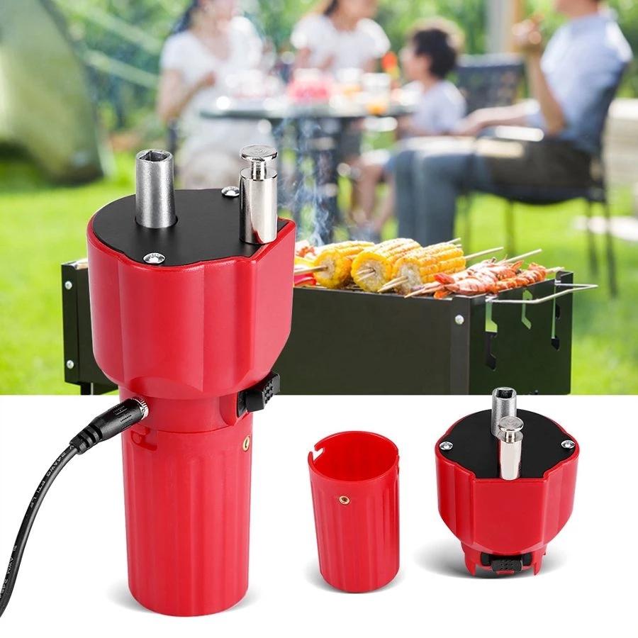 USB Grill Outdoor Picnic 5V Barbecue Motor Rotisserie Rotator Roast Bracket Holder Supplies Kitchen BBQ Cooking Tools