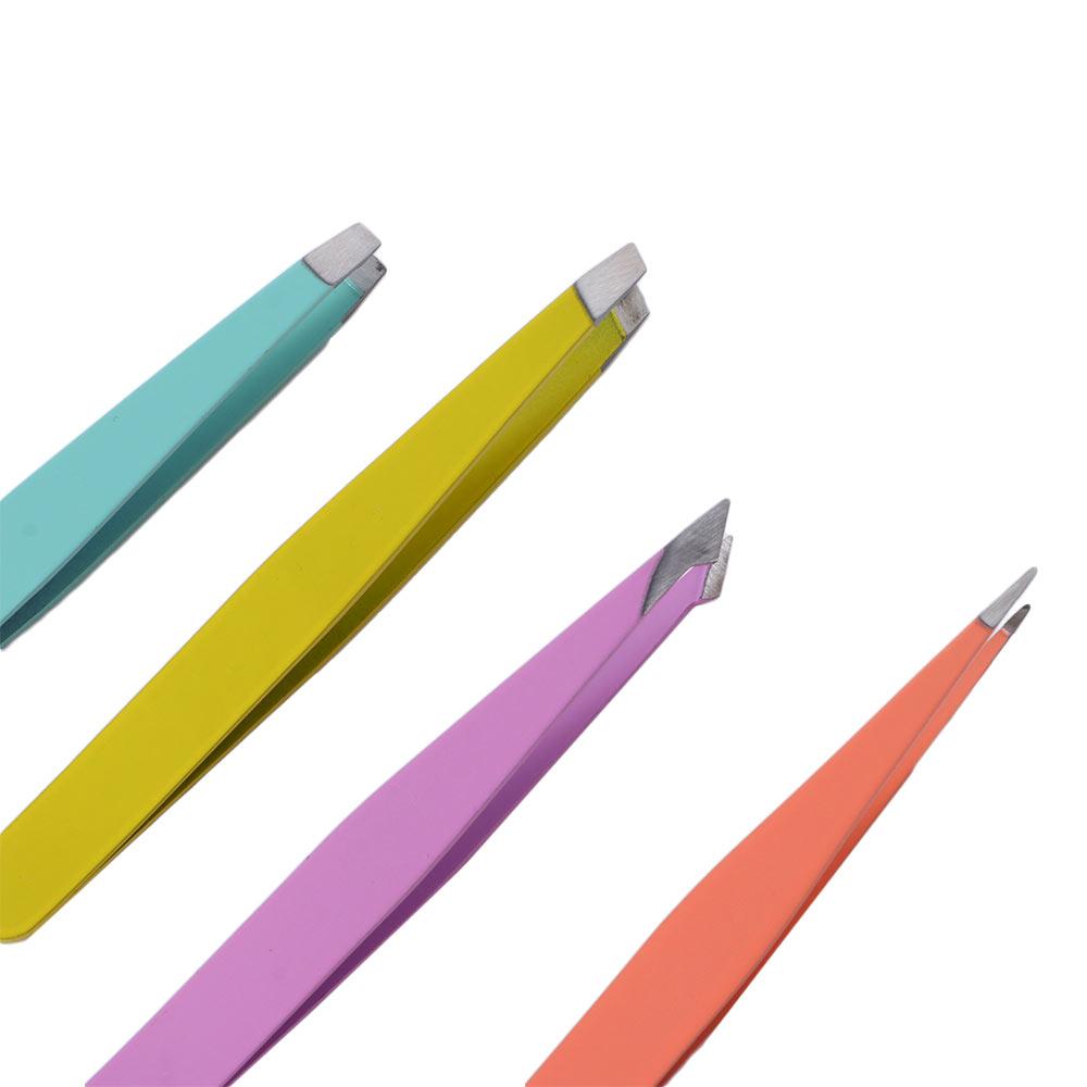 Slanted & Tip Point Hair Removal Eye Brow Clips Eyebrow Tweezer Eyebrow Trimmer Fine Hairs Puller