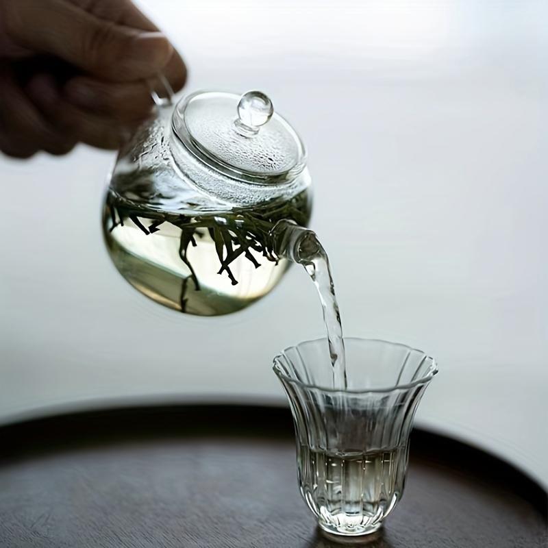 150Ml/5Oz Mini Clear Glass Teapot High Borosilicate For Beverages Teapot For One Person Use Kung Fu Tea For Home Office Cafe
