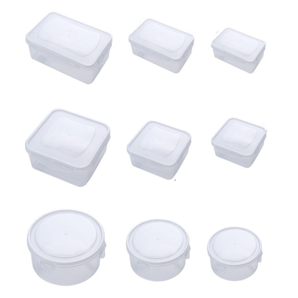 3 шт. Коробка для хранения продуктов питания Коробка для хранения свежих пластиковых контейнеров для пищевых продуктов