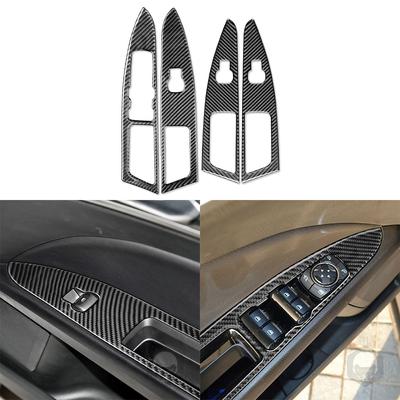 Для Ford Mondeo 2018 оконное стекло подъемник кнопка панели декоративная накладка наклейка автомобильные внутренние аксессуары карбон