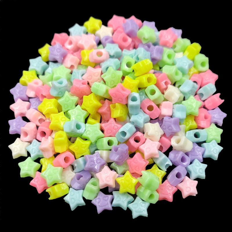 200 шт. Цветочная звезда DIY ремесла свободные бусины для изготовления ювелирных изделий ярких цветов кулон ожерелье браслет