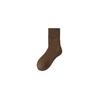 Woolen Socks for Women's Autumn and Winter Warmth, Mid-calf Socks, Solid Color Fleece Thickened Women's Socks, Woolen Versatile Socks