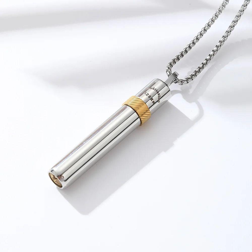 Ожерелье-свисток из нержавеющей стали для тренировки дыхания, ожерелье для йоги и медитации, женское, для девушки