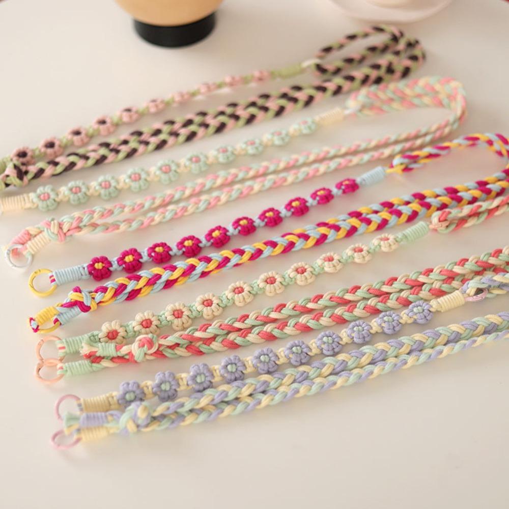 Keyring 2 in 1 Long Boho Phone Case Rope Bohemian Camera Shoulder Belt Backpack Decor