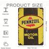 Pennzoil Vintage Metal Tin Sign -Perfect for Garage & for Man Cave Decor, Perfect for Room Decor