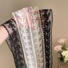 Elegant Lace Floral Scarf For Women Skinny Neck Scarf Retro Lace Bandana Long Ribbon Headband for Girl Fashion Sweet Kerchief