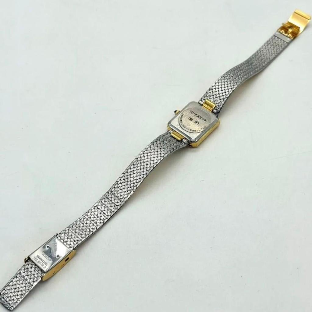 Б/у A014 RADO Антикварные Женские Часы Элегантность Золотой Цвет Сетчатый Браслет