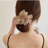 Elegant Chiffon Flower Hairpin for Women - Summer Ponytail Clip & Headdress
