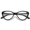 Fashion Cat Eye Leopard Print Glasses Women Anti-Blue Light Glasses Big Frame Transparent Lens Computer Eyeglasses