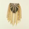 Shoulder Epaulet Long Tassels Metal Sequins Rhinestone DIY Elegant Men Women Shoulder Board Badge Brooch Business Suit Accessories