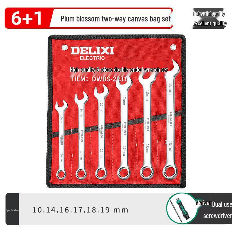 Набор регулируемых трещоточных и рожковых ключей