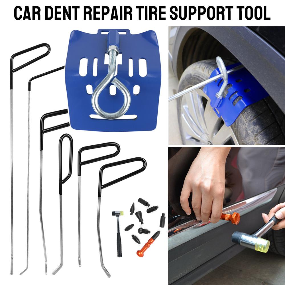 Car Dent Repair Tool Special Crowbar Set Bracket Holder Bump On Tire Base Traceless Sheet Metal Spray Paint Shaping AccessoriesGood product