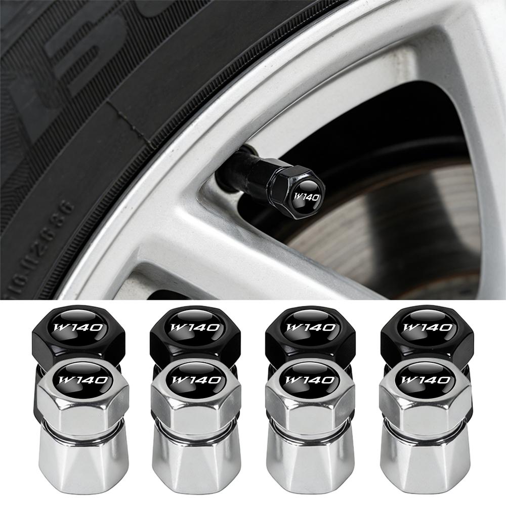 4Pcs Car Tire Valve Caps Metal Wheel Dust Covers Accessories FOR Mercedes Benz AMG W204 W205 W203 W211 W212 W213 W201 W210 W124 AV1