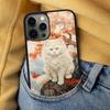Милый рисунок кошки Мягкий чехол для телефона для iPhone 17 Air 16e Pro max 15 Pro 13 14 Plus 11 12 MagSafe Магнитный Coque