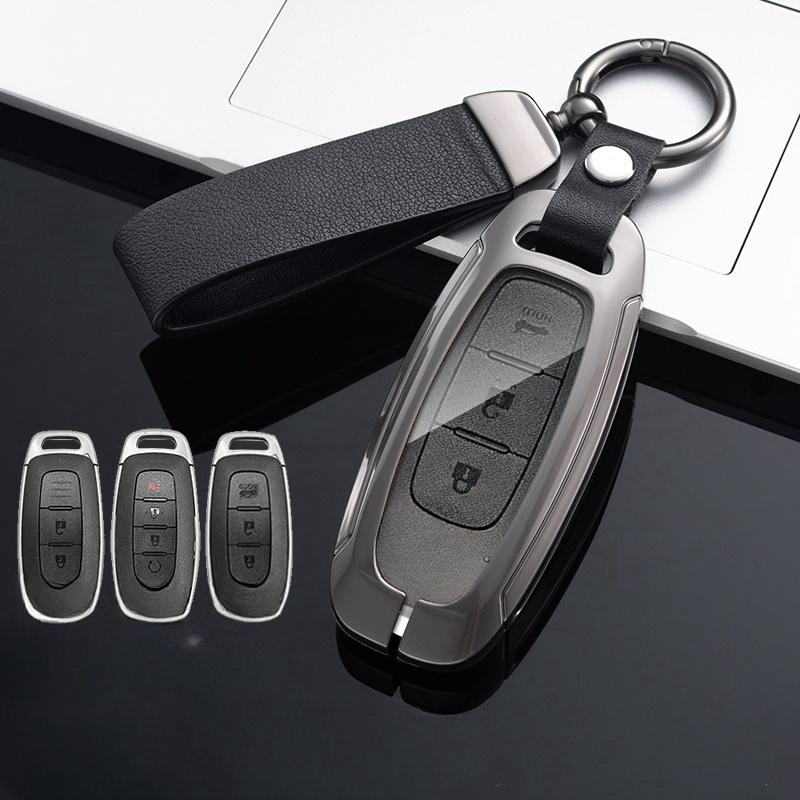 Для Nissan X-trail T33 Qashqai J12 Teana 2022 2023 металлический чехол для ключей от машины, брелок с дистанционным управлением, защитный чехол, держатель для кожи, аксессуары