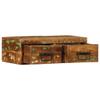 VidaXL Meuble TV mural 60x30x19 cm bois massif de récupération, meuble média, meuble latéral, centre de divertissement, 4017459