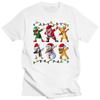2023 New Unisex Funny T Shirt Fashion Tshirt Dabbing Elf Santa Reindeer Penguin Snowman Gingerbread Unisex Christmas Sweater Women T-S