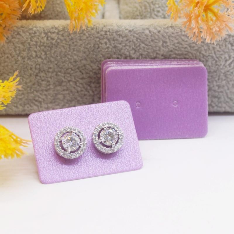 100 шт. новых модных женских сережек 3,5x2,5 см упаковочная карточка