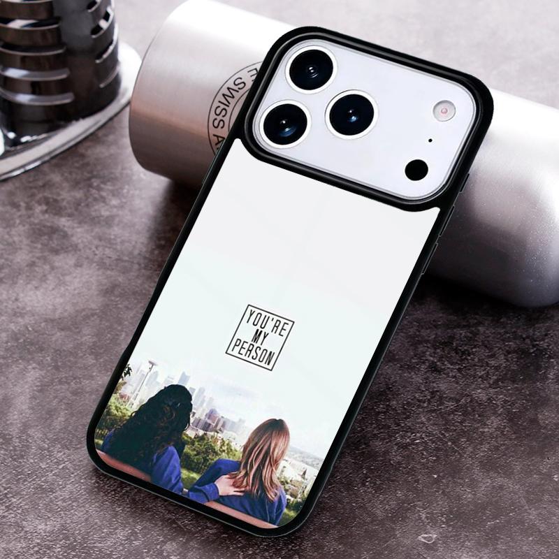 Чехол для телефона Greys Anatomy You are my person для iPhone 17 16 15 Pro Max Air 14 13 12 11 Plus Ударопрочный чехол