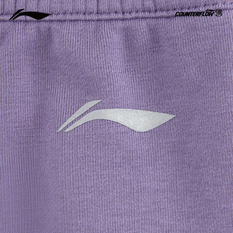 Li-Ning Женские прямые свободные спортивные штаны AKLW096 с водоотталкивающим покрытием CF для улицы