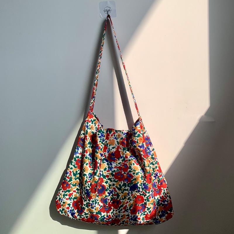 Вельветовая холщовая сумка на плечо с леопардовым принтом - Корейский стиль, Новый летний литературный дизайн для колледжа