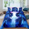 Robot Duvet Cover Set, 3D Modern Science Fiction Cool Robot Bedding Sets Full Size Futuristic Machine Comforter Cover Set
