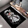 Creative Rug with Astronaut and Rocket Design Suitable for use as an anti-slip game mat for living room and bedroom sofas