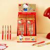 Оригинальная шариковая ручка Hello Kitty 0,5 мм, черные чернила, нажимной механизм, с ценным зажимом для ручки - Набор из 3 письменных принадлежностей.