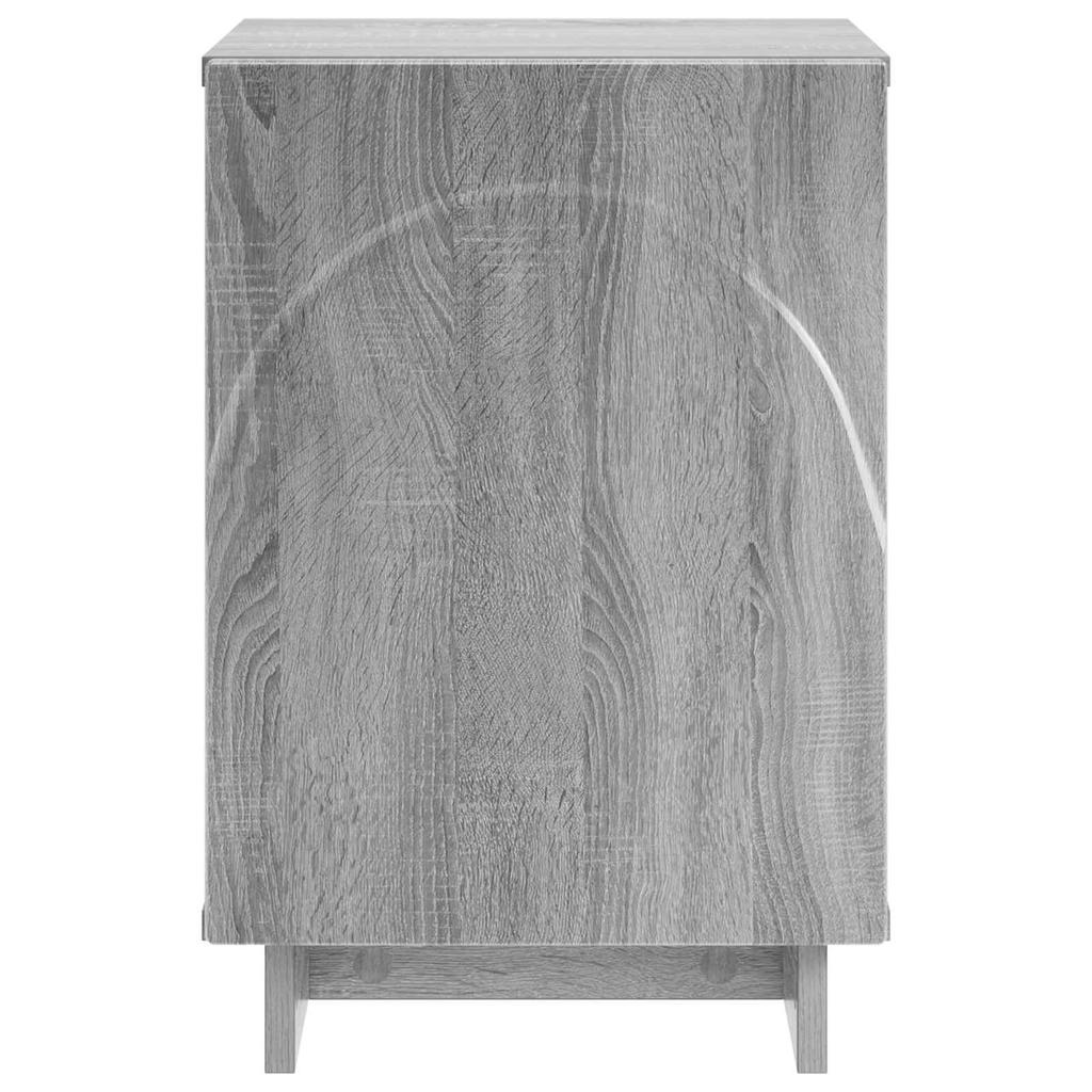Nightstand 2 pcs. Sonoma Grey 33.5 x 34.5 x 50 cm Engineered Wood