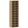Shoe Cabinet Artisan Oak 54 x 34 x 183 cm Particleboard