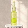 Dog Water Bottle Toy Interactive Dog Chew Toy Plastic Squeaky Bottle Teething Toy with Tennis Ball for Aggressive Chewers
