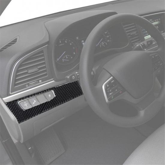 Carbon Fiber Interior Headlight Control Cover Trim For Hyundai Elantra 2016-18